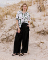 Marley Wide Leg Linen Blend Pants - Black | Plus Size & Straight Size Women's Fashion | Universal Standard