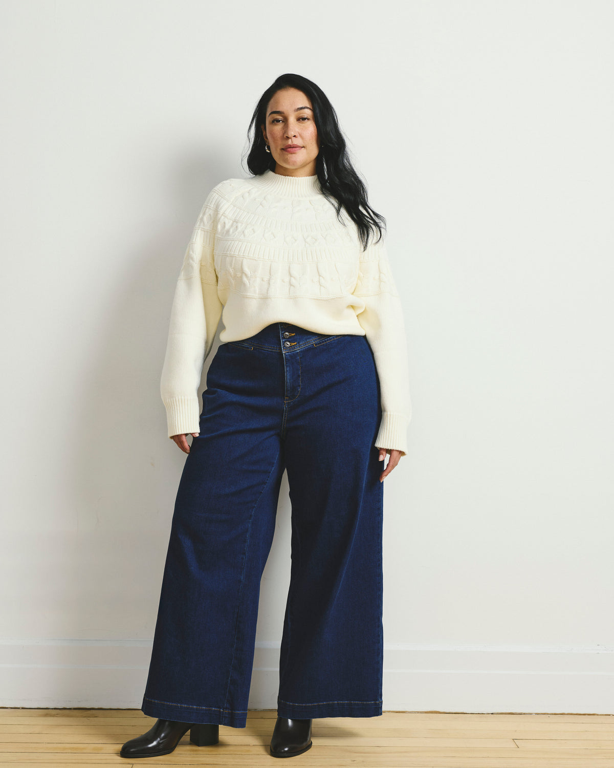 Charlie High Rise Sailor Jeans - Buffalo Blue