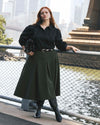 Janet Tie-Neck Cotton Poplin Shirt - Black | Plus Size & Straight Size Women's Fashion | Universal Standard