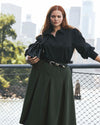 Aleya Pleated Ponte Skirt - Kombu Green | Plus Size & Straight Size Women's Fashion | Universal Standard