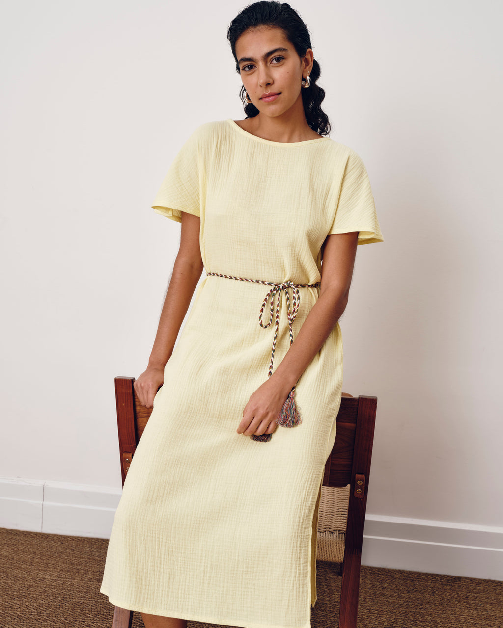 Luxe Cotton Gauze Beach Dress