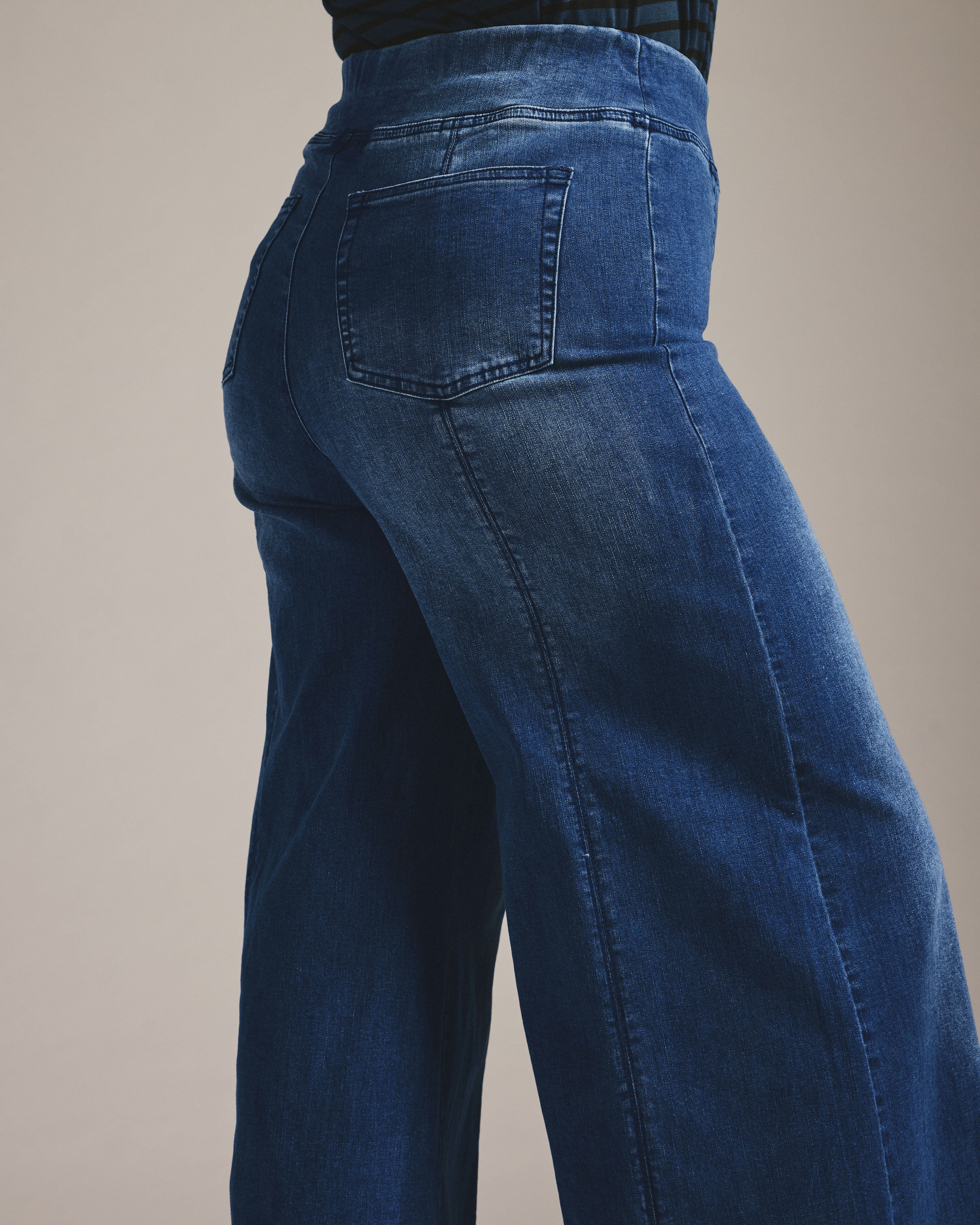 Olivia Pintuck Wide Leg Jeans - True Blue – Universal Standard