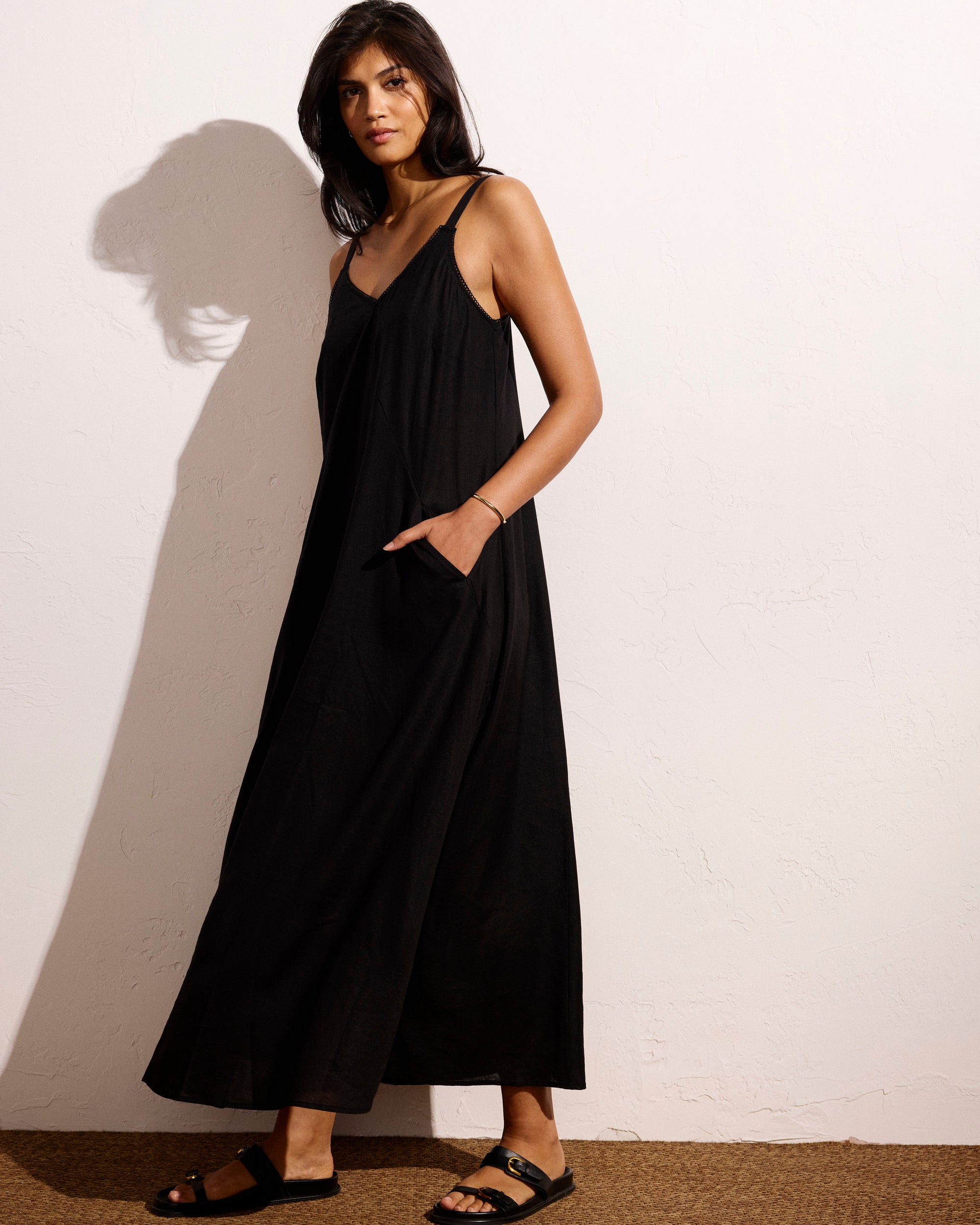 Kite Linen Dress - Black Universal Standard Kite Linen Dress - Black Universal Standard