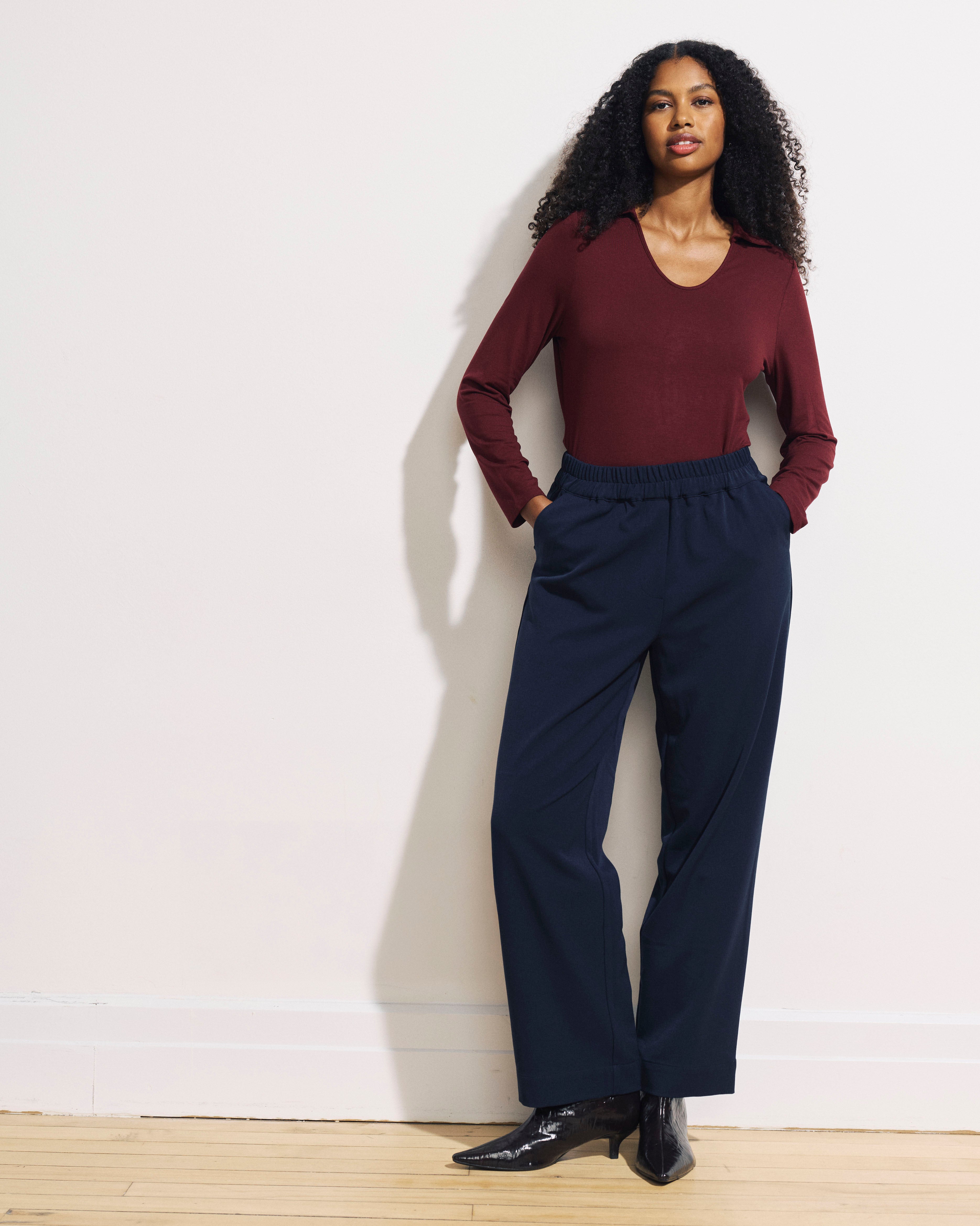 All Day Easy Pants - Navy