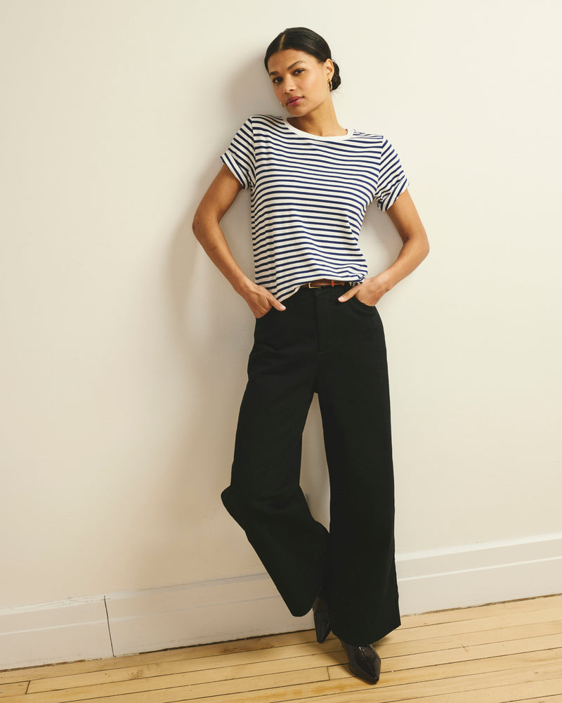 Tee Rex - White/Cenote Stripe | Plus Size & Straight Size Women's Fashion | Universal Standard