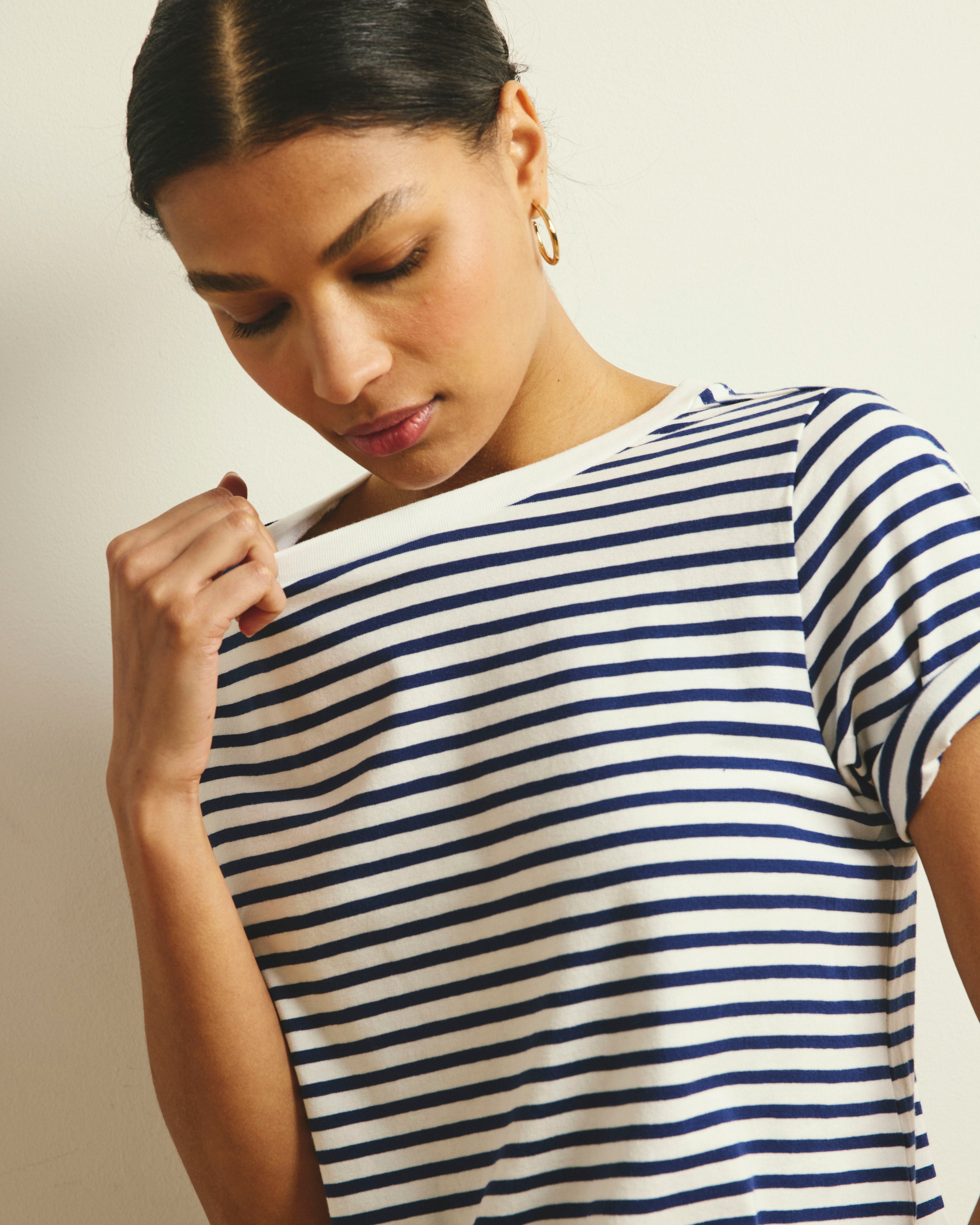 Tee★Suu Tee Rex - White Cenote Stripe – Universal Standard