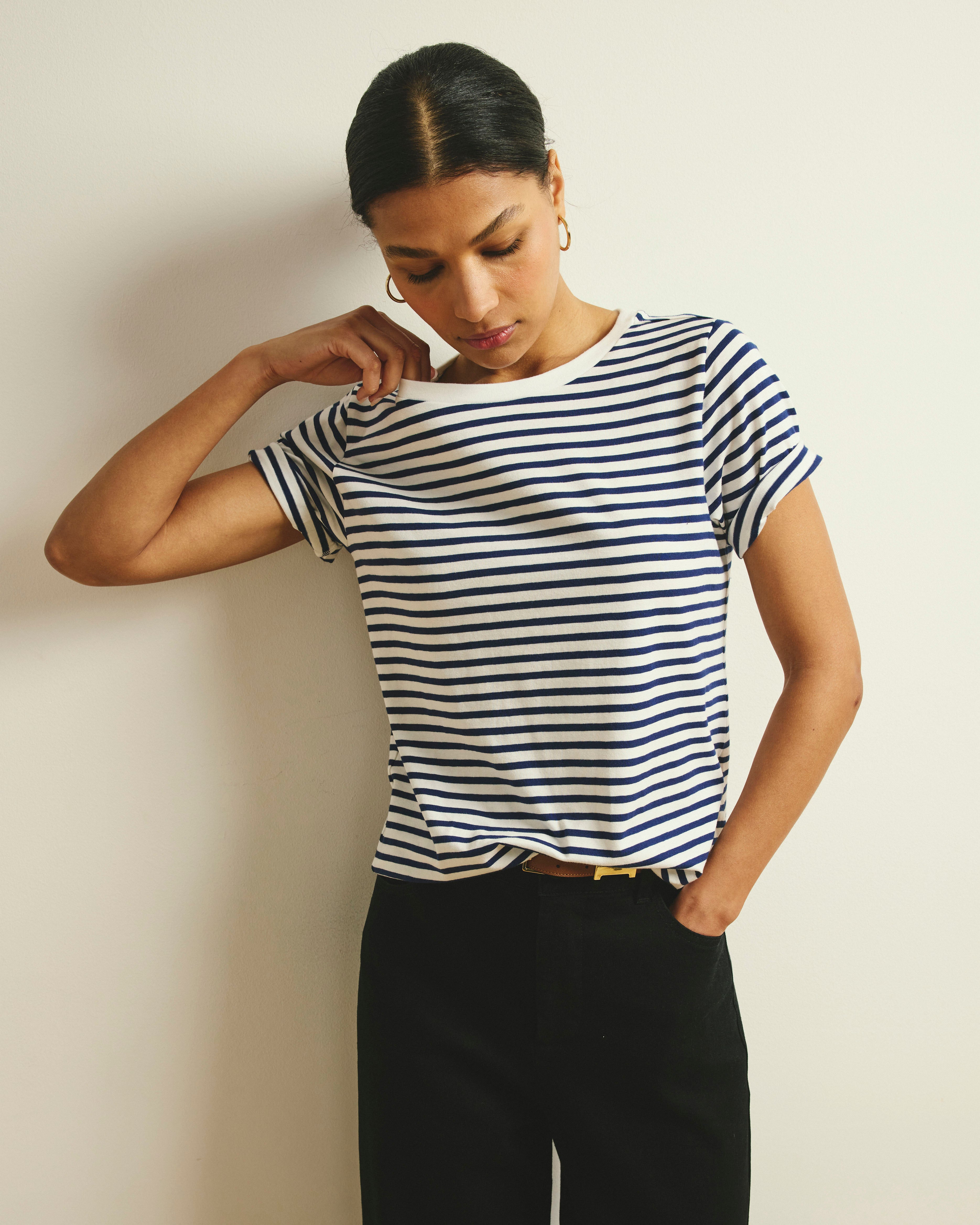 セオリー 25SS Regal Wool Rib Stripe Tee Theory - セオリー 25SS Regal Wool Rib Stripe Teeの通販 by ベクトル