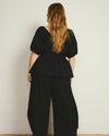Cosma Barrel Leg Linen Pants - Black | Plus Size & Straight Size Women's Fashion | Universal Standard