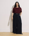 Aimee Liquid Jersey Rib Hem Tee - Deep Red | Plus Size & Straight Size Women's Fashion | Universal Standard