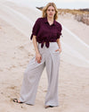Marley Wide Leg Linen Pants - Beach Stripe | Plus Size & Straight Size Women's Fashion | Universal Standard