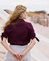 Luisa Short Sleeve Linen Blend Shirt - Acai | Plus Size & Straight Size Women's Fashion | Universal Standard