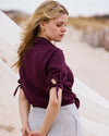 Luisa Short Sleeve Linen Blend Shirt - Acai | Plus Size & Straight Size Women's Fashion | Universal Standard