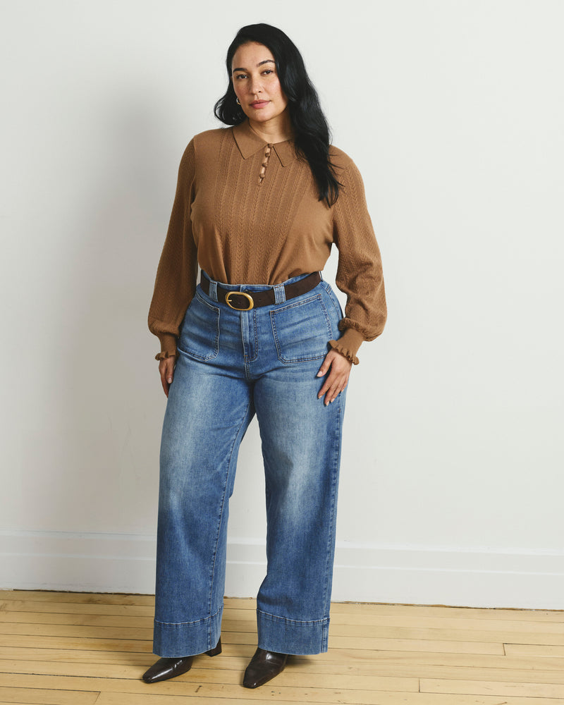 Claudia High Rise Stretch Jeans - Blue Bayou