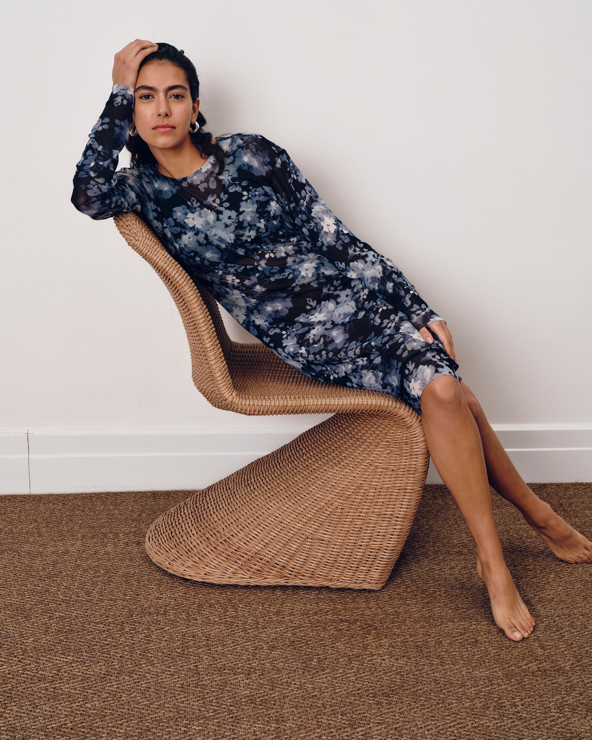 Thames Fog Dress - Tumbling Bouquet Print | Plus Size & Straight Size Women's Fashion | Universal Standard