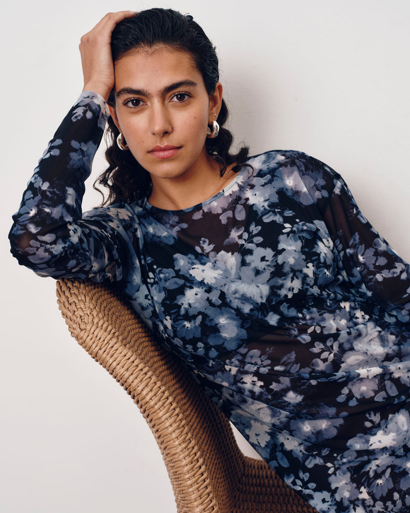 Thames Fog Dress - Tumbling Bouquet Print | Plus Size & Straight Size Women's Fashion | Universal Standard