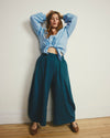 Cosma Barrel Leg Linen Pants - Ink Blue | Plus Size & Straight Size Women's Fashion | Universal Standard