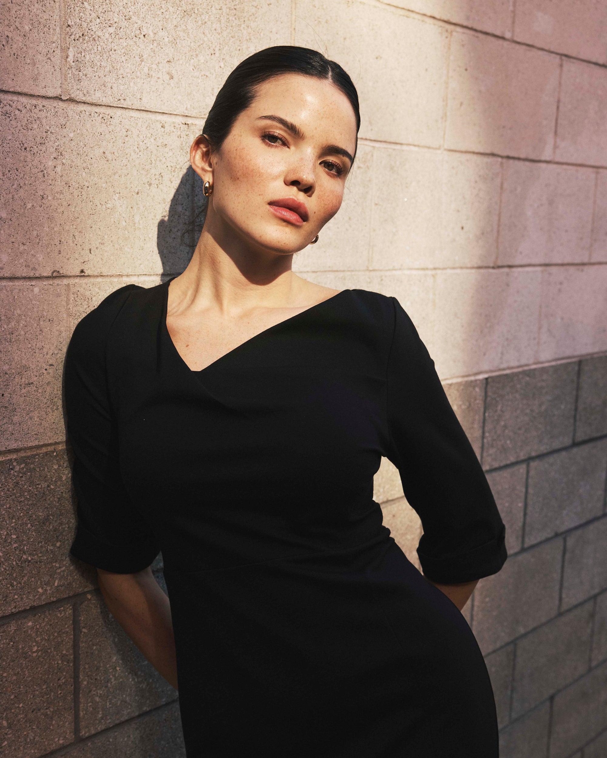 Lando Sculpted Ponte Dress - Black | Plus Size & Straight Size Women's Fashion | Universal Standard