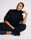 Savvy Fine Knit Turtleneck Sweater Top - Black | Plus Size & Straight Size Women's Fashion | Universal Standard