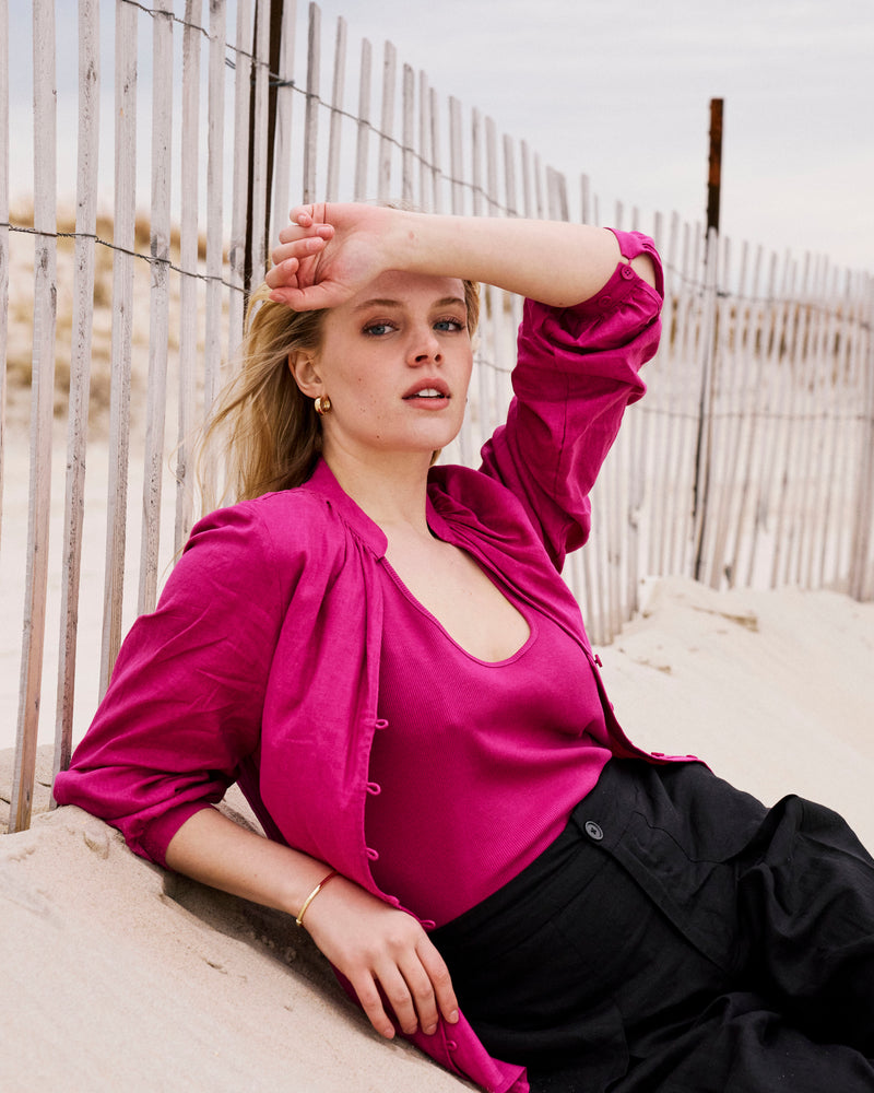 Daisy Ribbed Tank - Hyper Pink | Plus Size & Straight Size Women's Fashion | Universal Standard