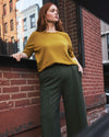 Pam Pintuck Wide Leg Ponte Pants - Kombu Green | Plus Size & Straight Size Women's Fashion | Universal Standard