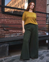 Pam Pintuck Wide Leg Ponte Pants - Kombu Green | Plus Size & Straight Size Women's Fashion | Universal Standard