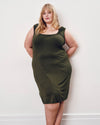 Lila Tie-Back Liquid Jersey Dress - Coratina Green | Plus Size & Straight Size Women's Fashion | Universal Standard