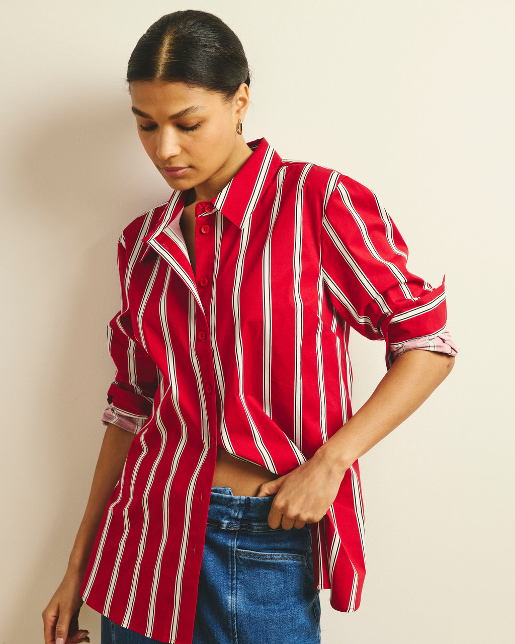 Universal Standard Plus Size Artist Poplin Shirt