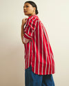 The Artist Poplin Shirt - Red/Black/White Stripe | Plus Size & Straight Size Women's Fashion | Universal Standard