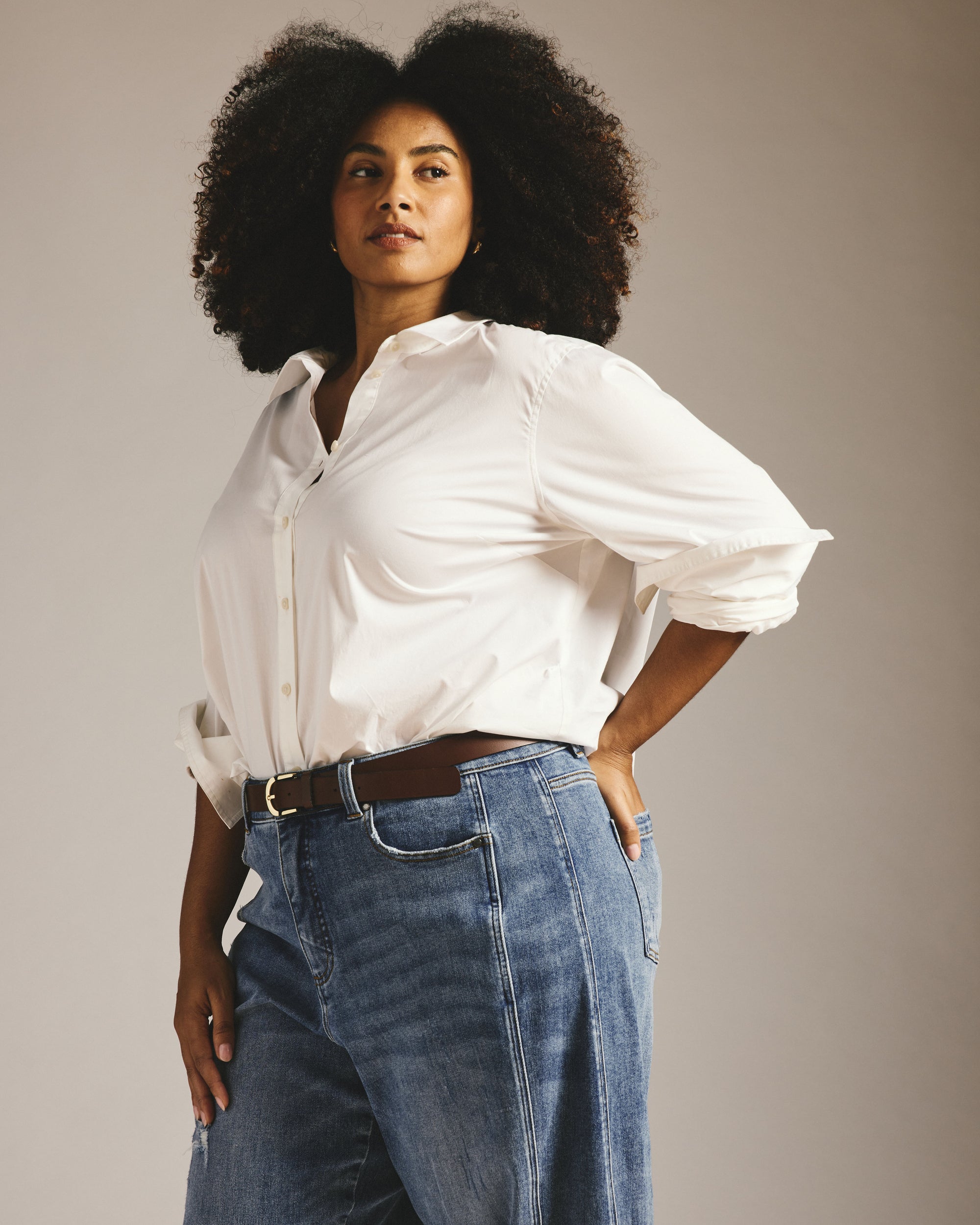 Dakota Twisted Leg Jeans - Distressed Washed Indigo