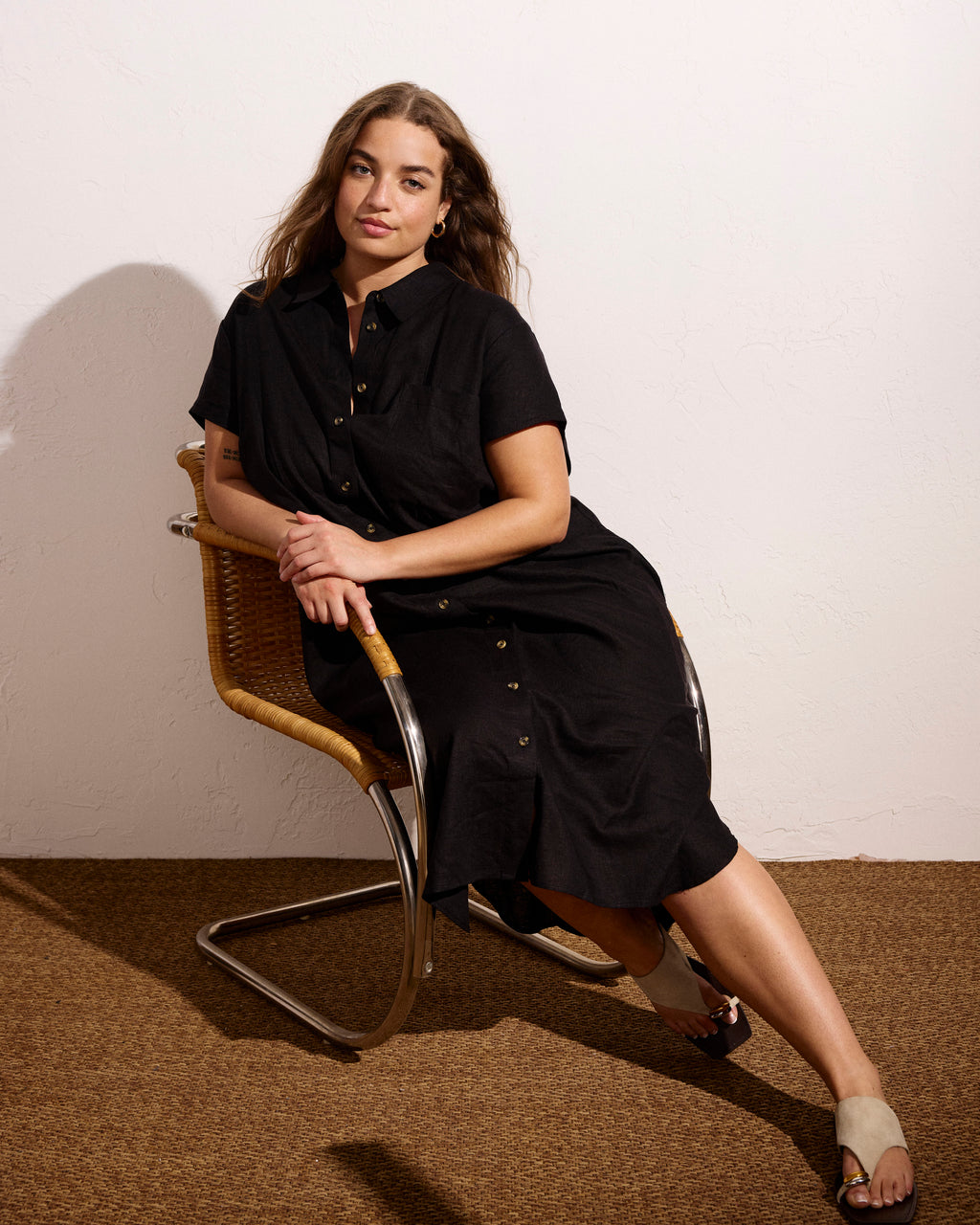Dune Linen Shirtdress