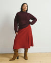 Leonora Sweater Skirt - Autumnal Red