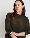 Positano Pointelle Mock Neck Sweater - Camo | Plus Size & Straight Size Women's Fashion | Universal Standard