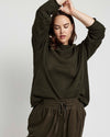 Positano Pointelle Mock Neck Sweater - Camo | Plus Size & Straight Size Women's Fashion | Universal Standard