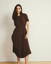 Thea Divine Jersey Midi Dress - Peppercorn | Plus Size & Straight Size Women's Fashion | Universal Standard