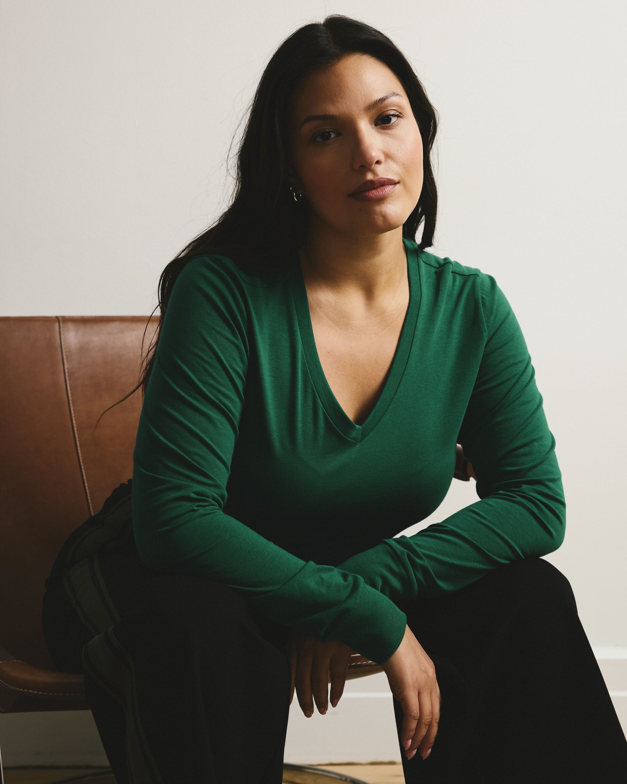 Long Sleeve V Rex - Aventurine