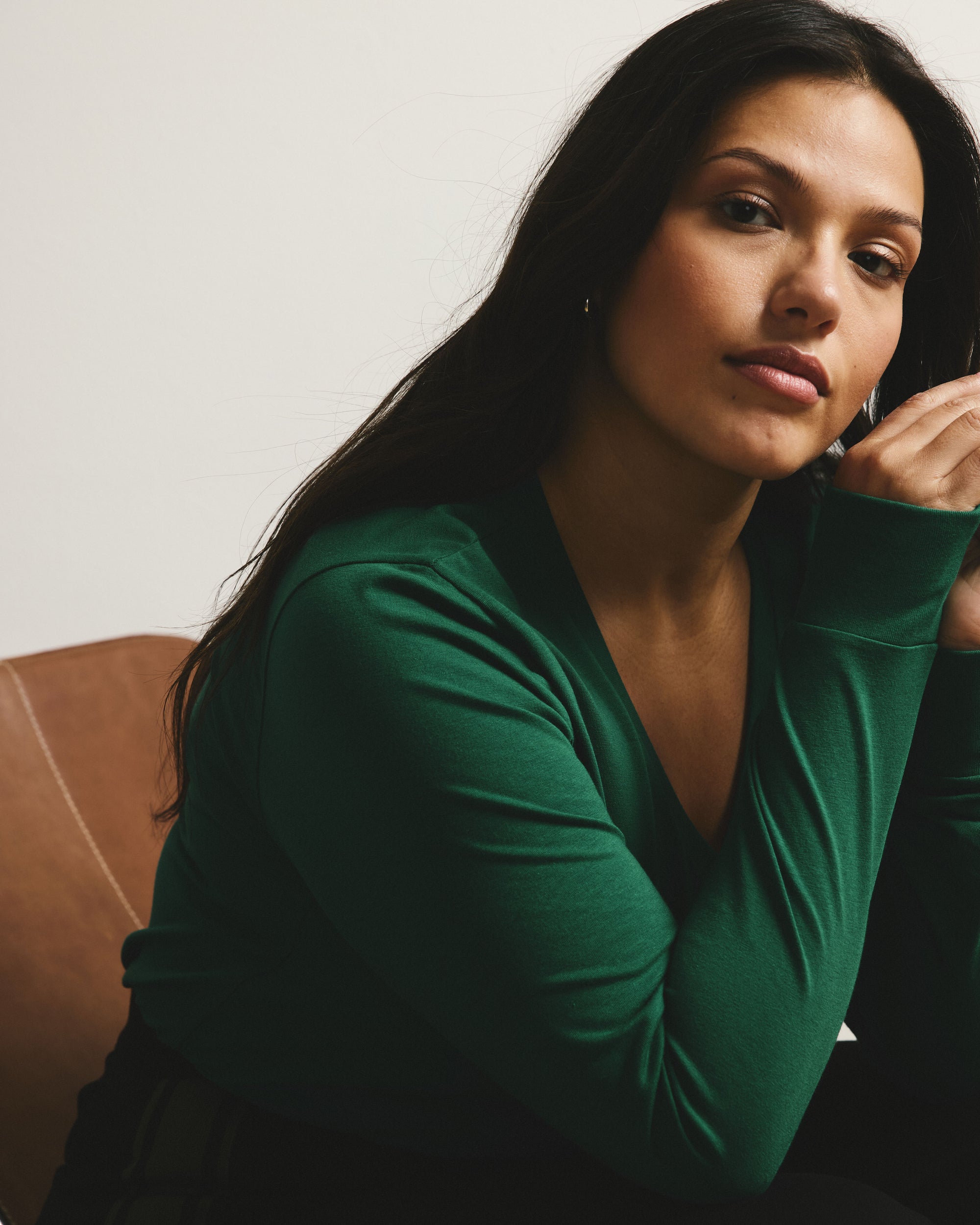 Long Sleeve V Rex - Aventurine