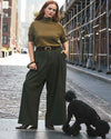 Perfect Palais Wide Leg Ponte Pants - Kombu Green | Plus Size & Straight Size Women's Fashion | Universal Standard