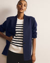 Lennox Collarless Ponte Blazer - Navy | Plus Size & Straight Size Women's Fashion | Universal Standard