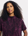 Petra Liquid Jersey Top - Gamay Serpent Print | Plus Size & Straight Size Women's Fashion | Universal Standard