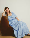 Tosca Embroidered Linen Maxi Skirt - Cielo Blue | Plus Size & Straight Size Women's Fashion | Universal Standard