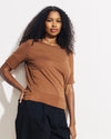 Aimee Liquid Jersey Rib Hem Tee - Pony | Plus Size & Straight Size Women's Fashion | Universal Standard