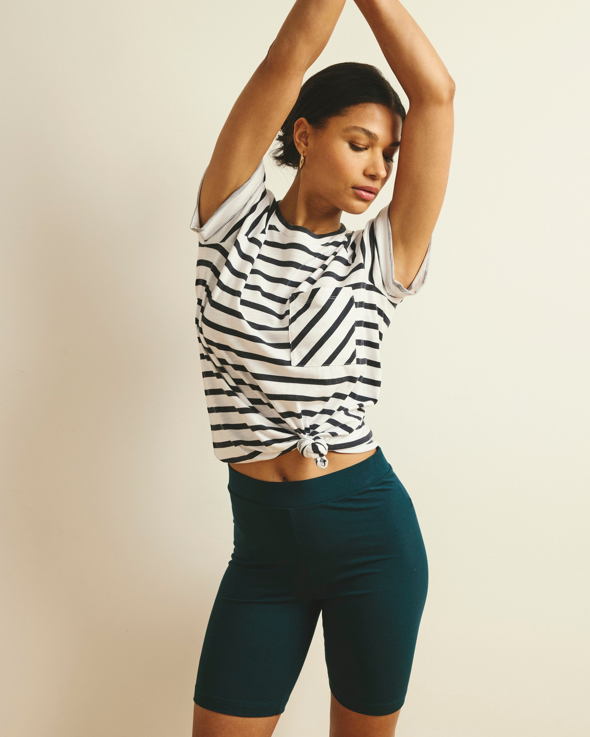 Light-As-Air Boy Tee - Zen Stripe | Plus Size & Straight Size Women's Fashion | Universal Standard