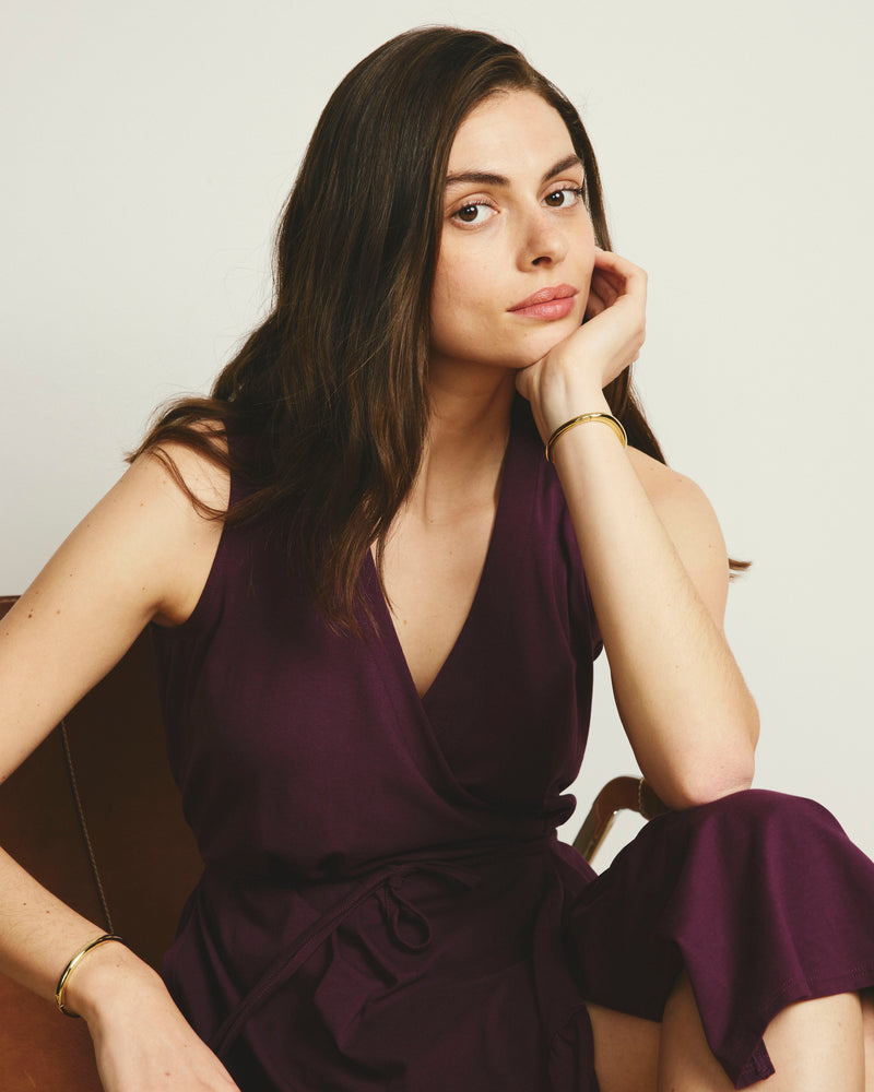 Tiered Twirl Wrap Dress - Gamay | Plus Size & Straight Size Women's Fashion | Universal Standard