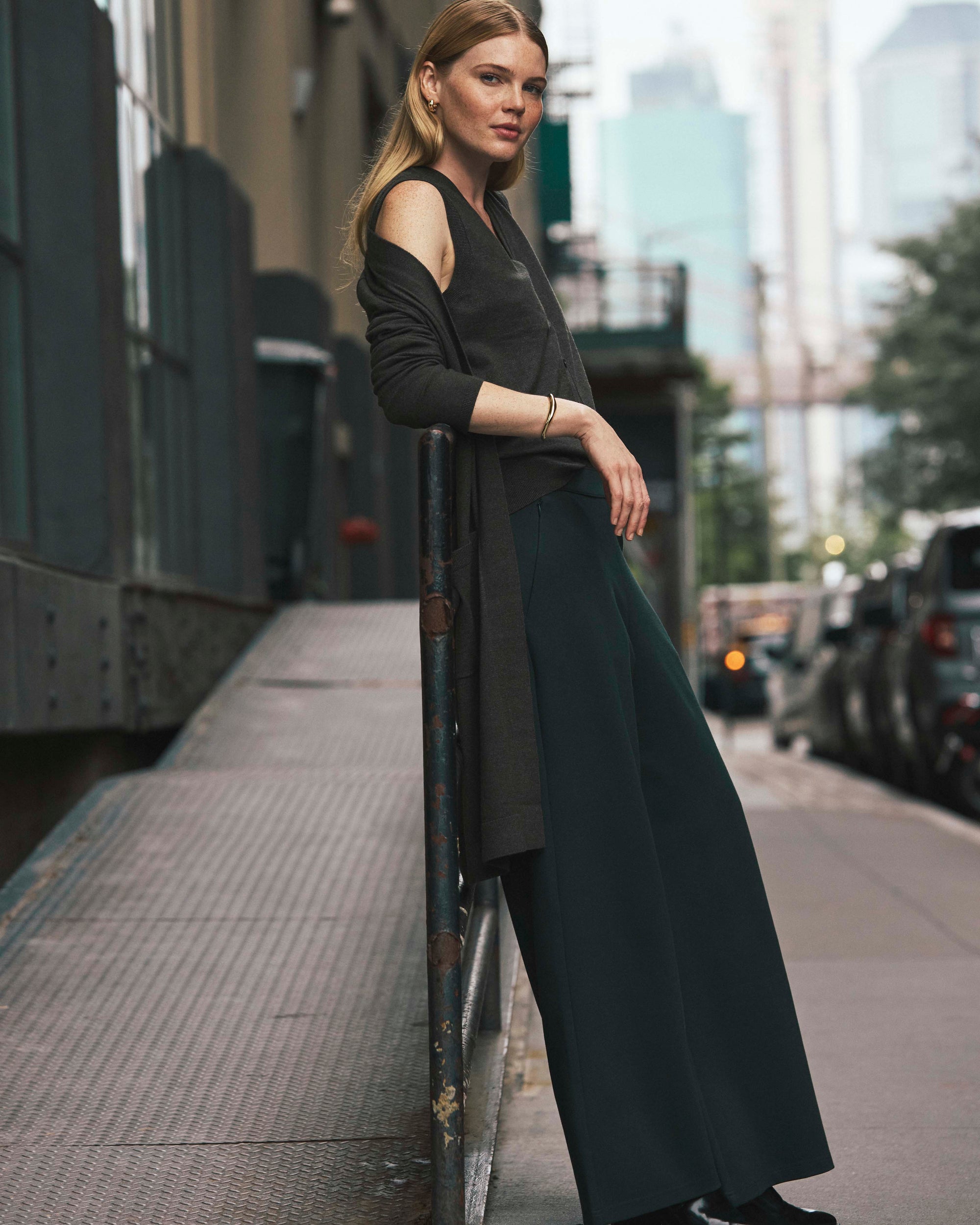Savvy Double Knit Duster - Dark Gray | Plus Size & Straight Size Women's Fashion | Universal Standard