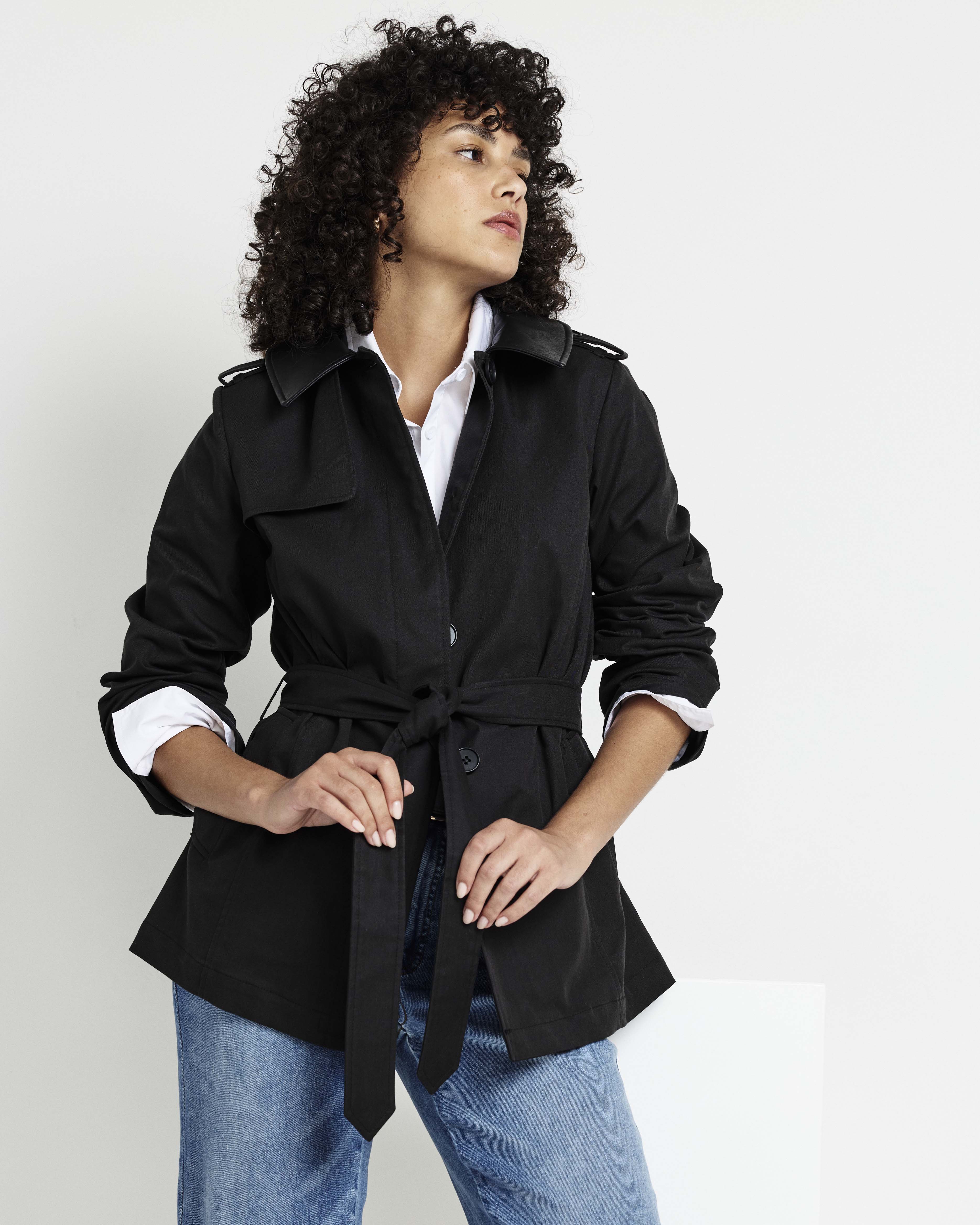 Cabana コート　38サイズ Freya Trench Coat - Black – Universal Standard