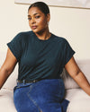Light-As-Air Boy Tee - Deep Sea | Plus Size & Straight Size Women's Fashion | Universal Standard