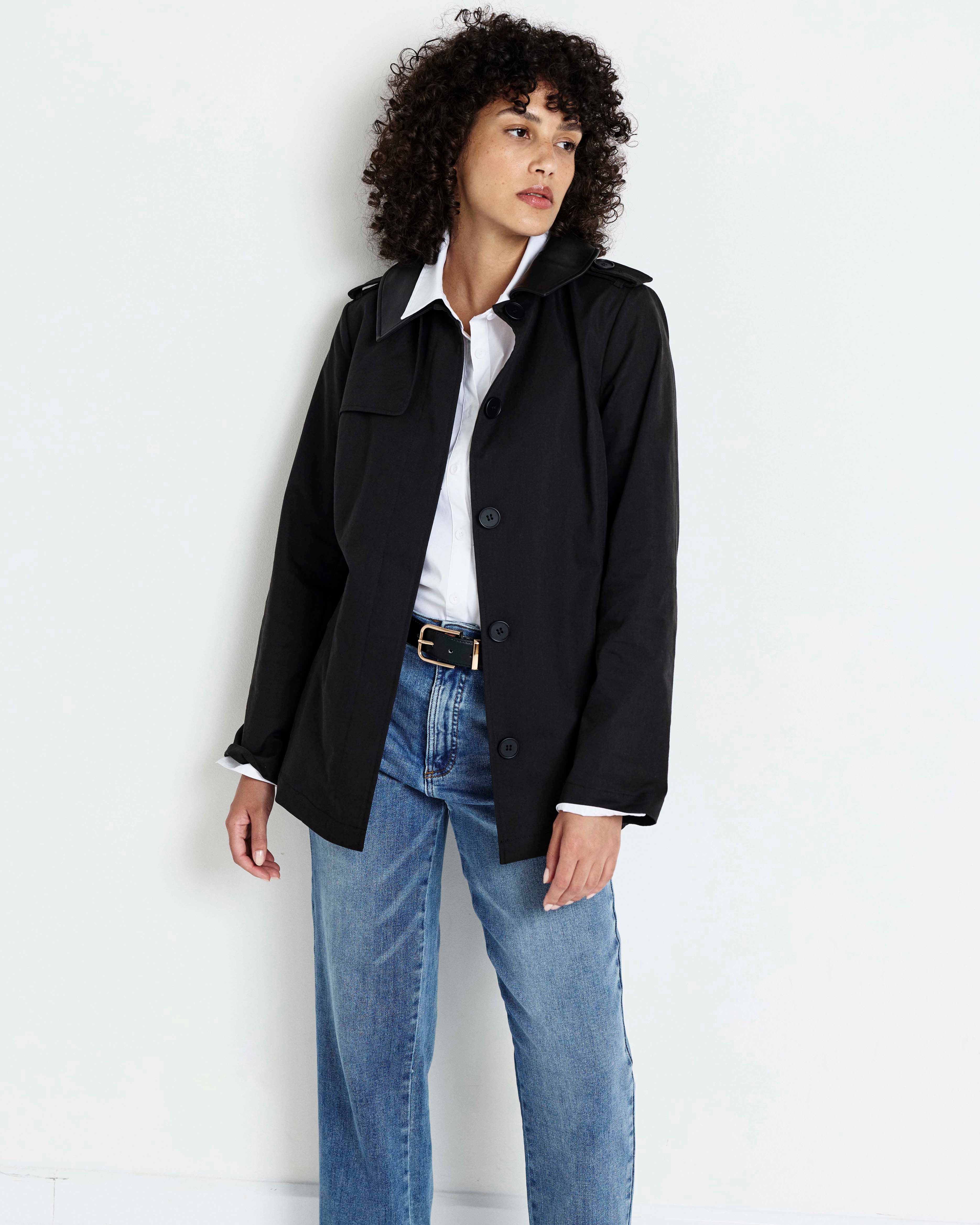 Freya Trench Coat - Black – Universal Standard