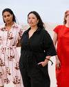 Maggie Barrel Leg Linen Blend Jumpsuit - Black | Plus Size & Straight Size Women's Fashion | Universal Standard