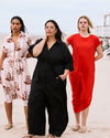 Maggie Barrel Leg Linen Blend Jumpsuit - Black | Plus Size & Straight Size Women's Fashion | Universal Standard