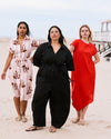 Maggie Barrel Leg Linen Blend Jumpsuit - Black | Plus Size & Straight Size Women's Fashion | Universal Standard